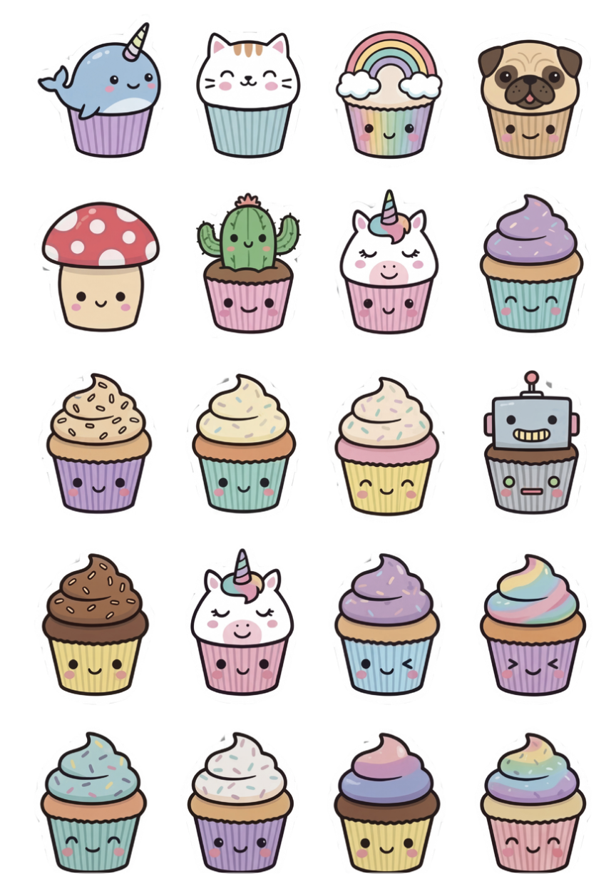 Cute Cupcake Buddies