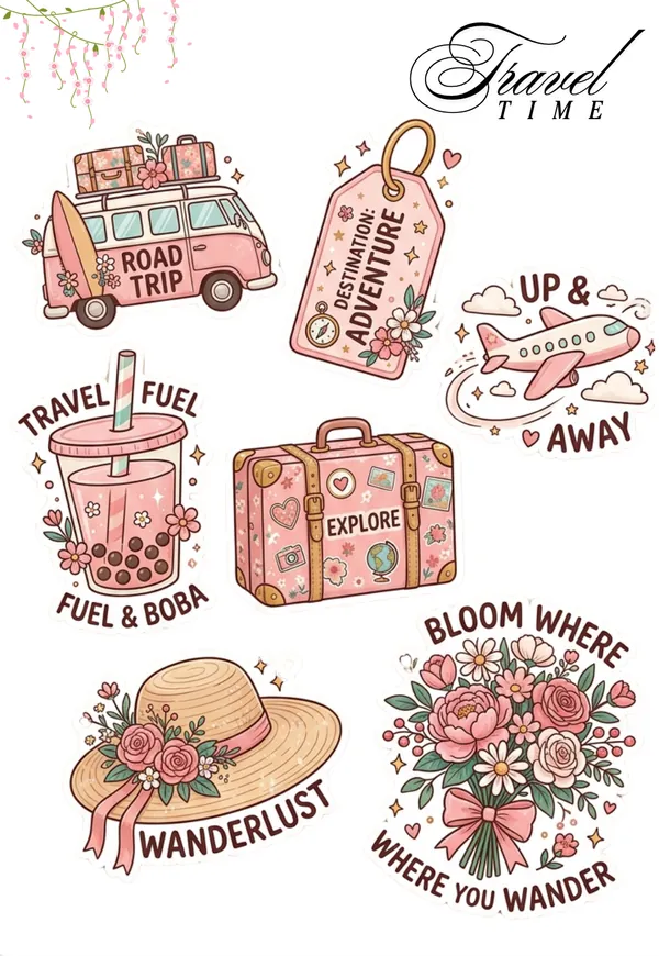 Destination Adventure Sticker Sheet