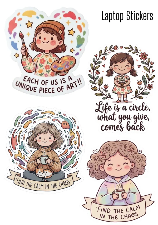 Each of US Is a Unique Piece of Art Laptop Sticker