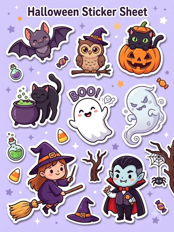 Halloween Sticker sheet
