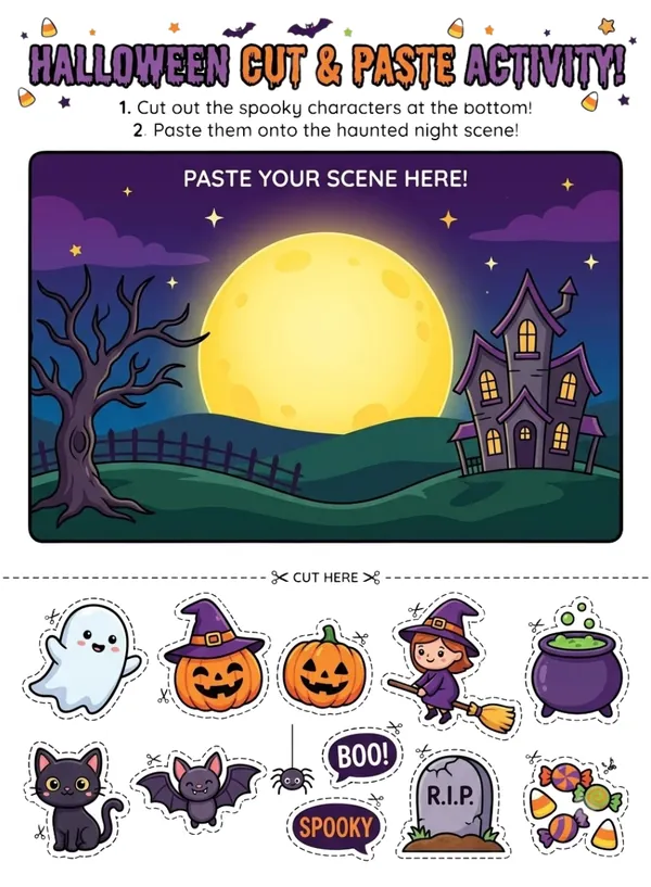 Halloween theme activity for kids