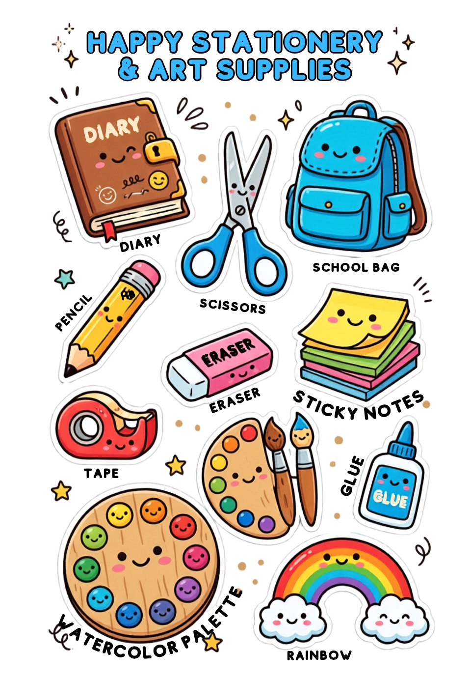 Happy Stationary and art Supplies