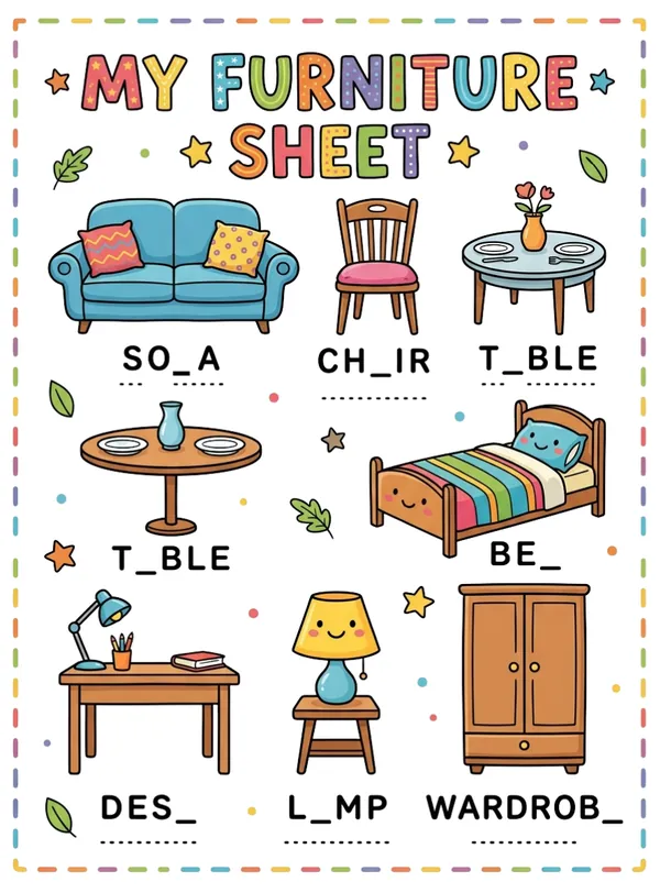 My furniture sheet
