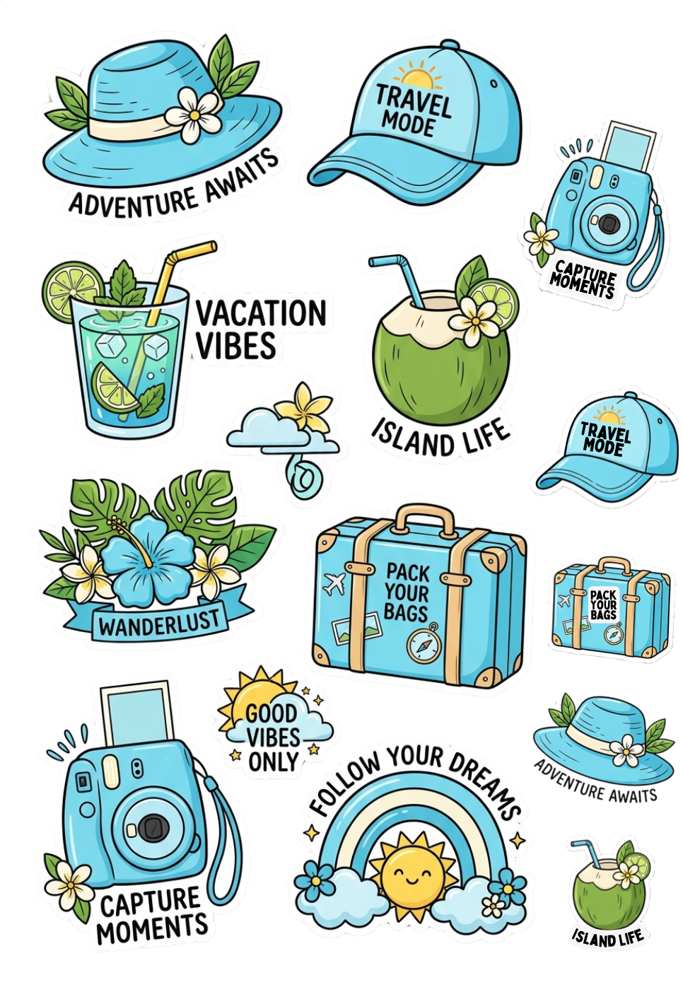 Travel mode on stickers