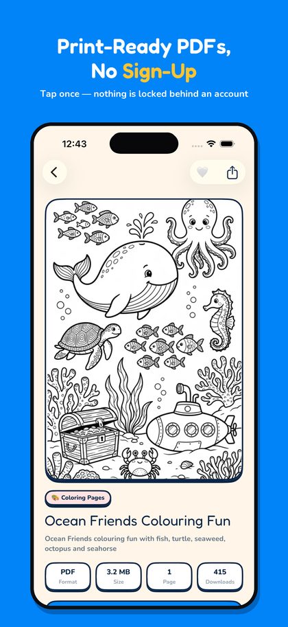 A printable ready to download
