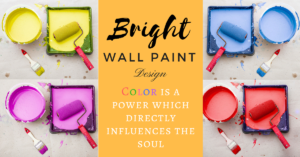 Bright wall paint design